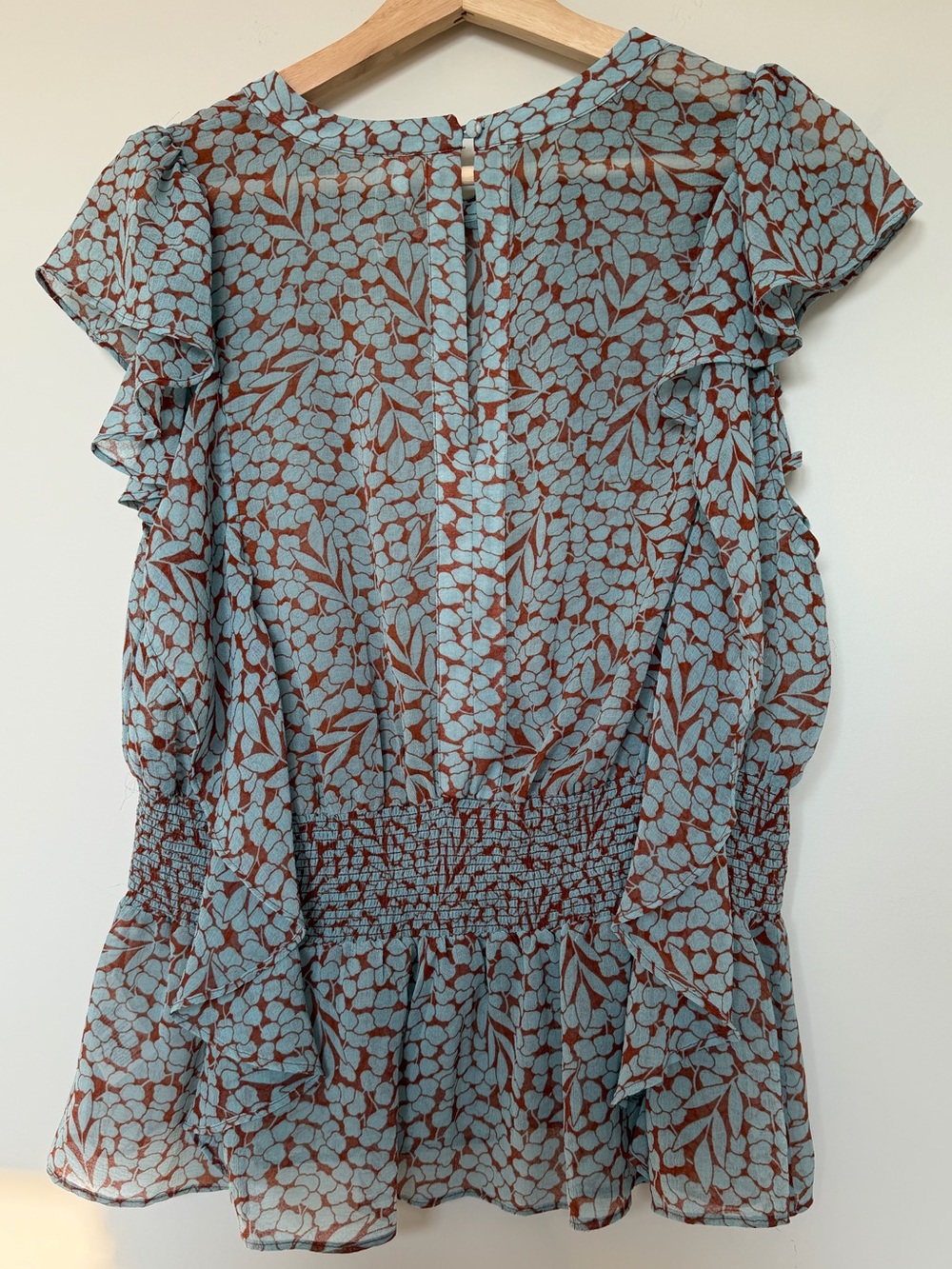 Anthropologie Feather and Bone Allegra Smock Blouse Size M - Picture 2 of 7